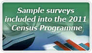 Sample surveys included into the 2011 Census Programme