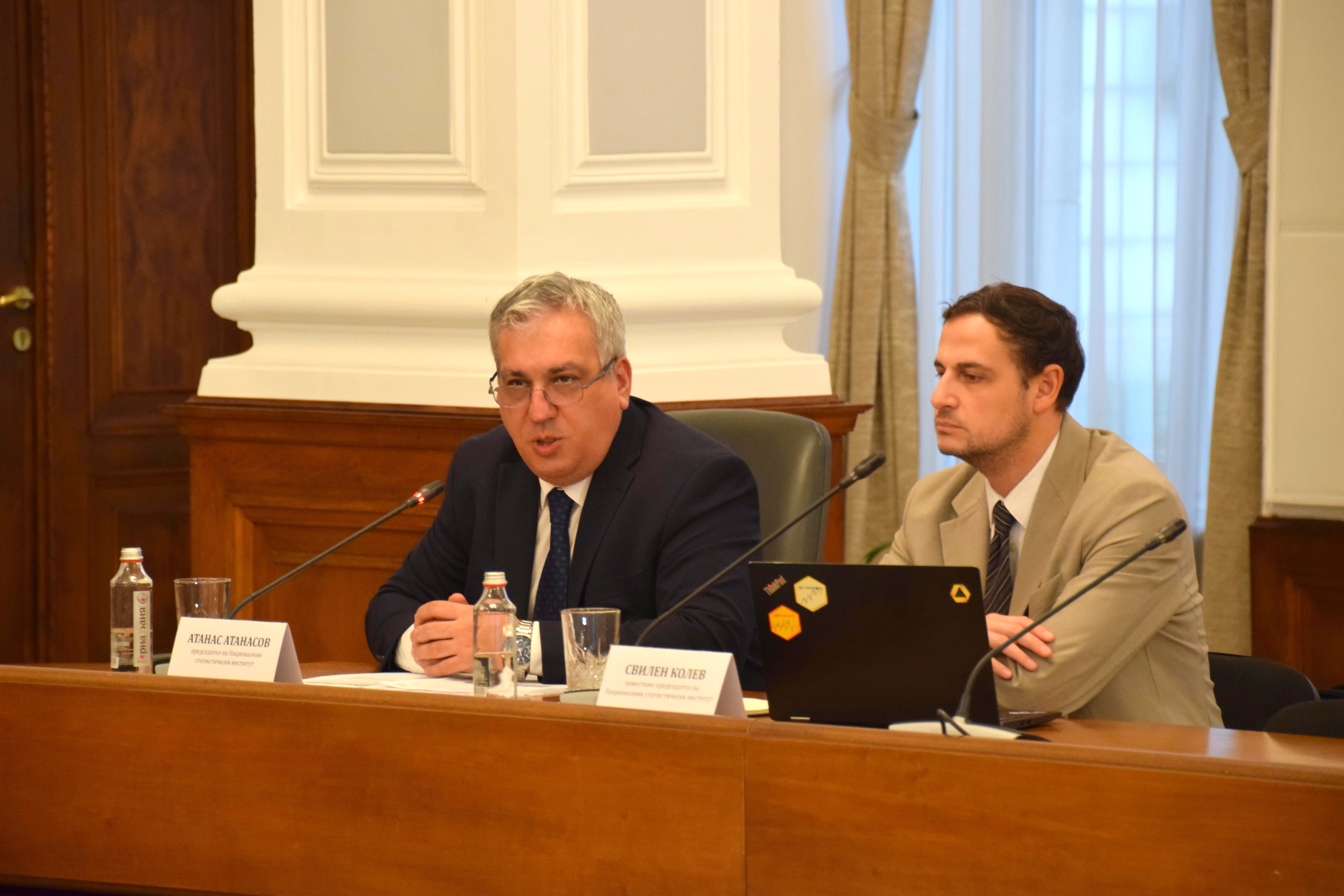 Председателят на НСИ представи данните за инфлацията през януари на седмичния брифинг на Координационния център към Механизма за еврото