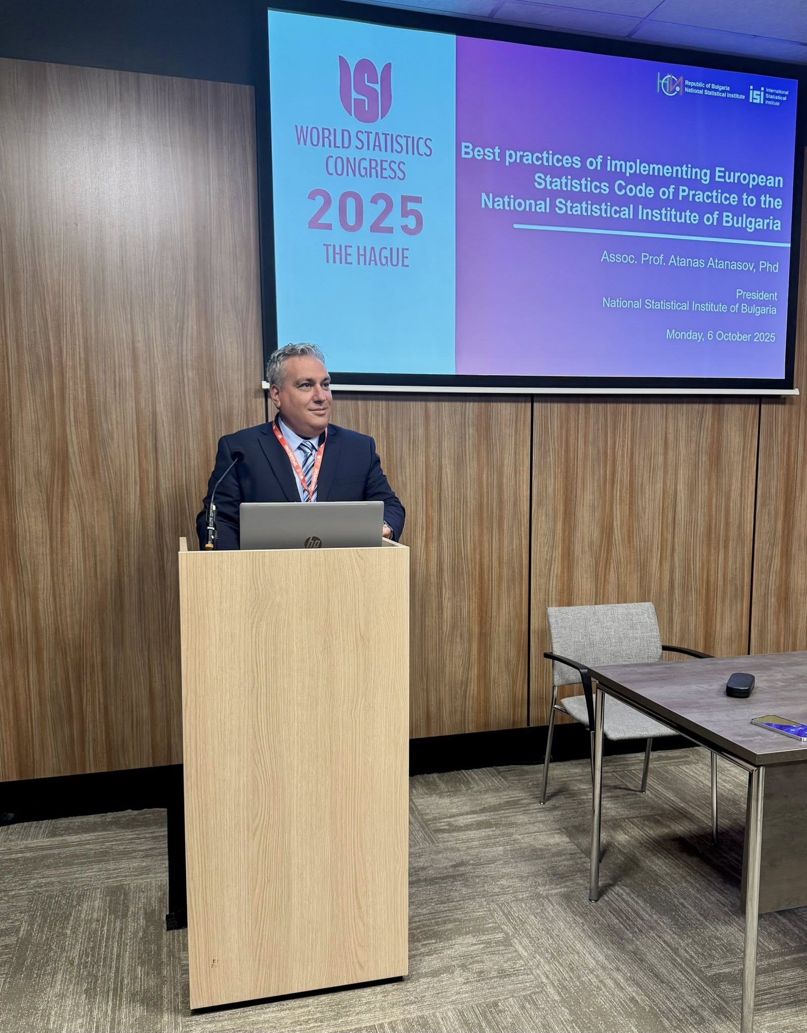 The President of the NSI presented the experience of Bulgarian statistics at the 65th World Statistics Congress