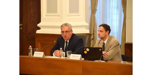 Председателят на НСИ представи данните за инфлацията през януари на седмичния брифинг на Координационния център към Механизма за еврото