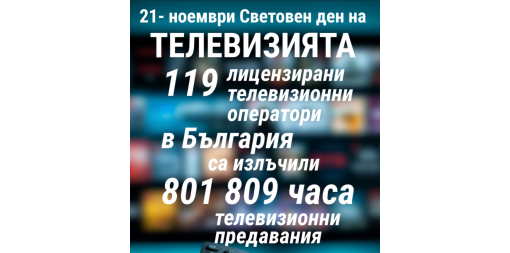 21 ноември - Световен ден на телевизията