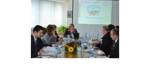 BNSI President Dr. Mariana Kotzeva presented the 2011 Census express results at the Club of Diplomats-Economists in Sofia