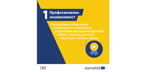 Професионална независимост - първи принцип от Кодекса на Европейската статистическа практика
