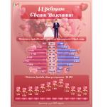 St. Valentine's Day is celebrated on February 14 as Lovers' Day